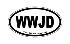 What Would Jesus Do WWJD Bumper Magnet by DCM Solutions