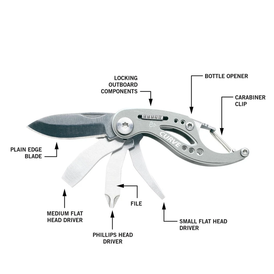 Gerber Curve Mini-Herramienta EDC Llavero Cuchillo - NUEVO Foto 3 de 3