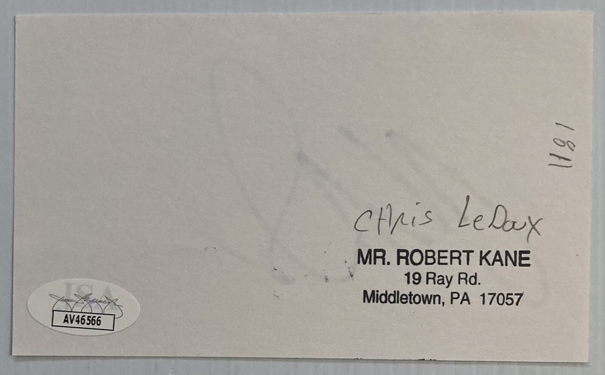 Cowboy Country Chris LeDoux Signed Autograph 3x5 Index Card - JSA