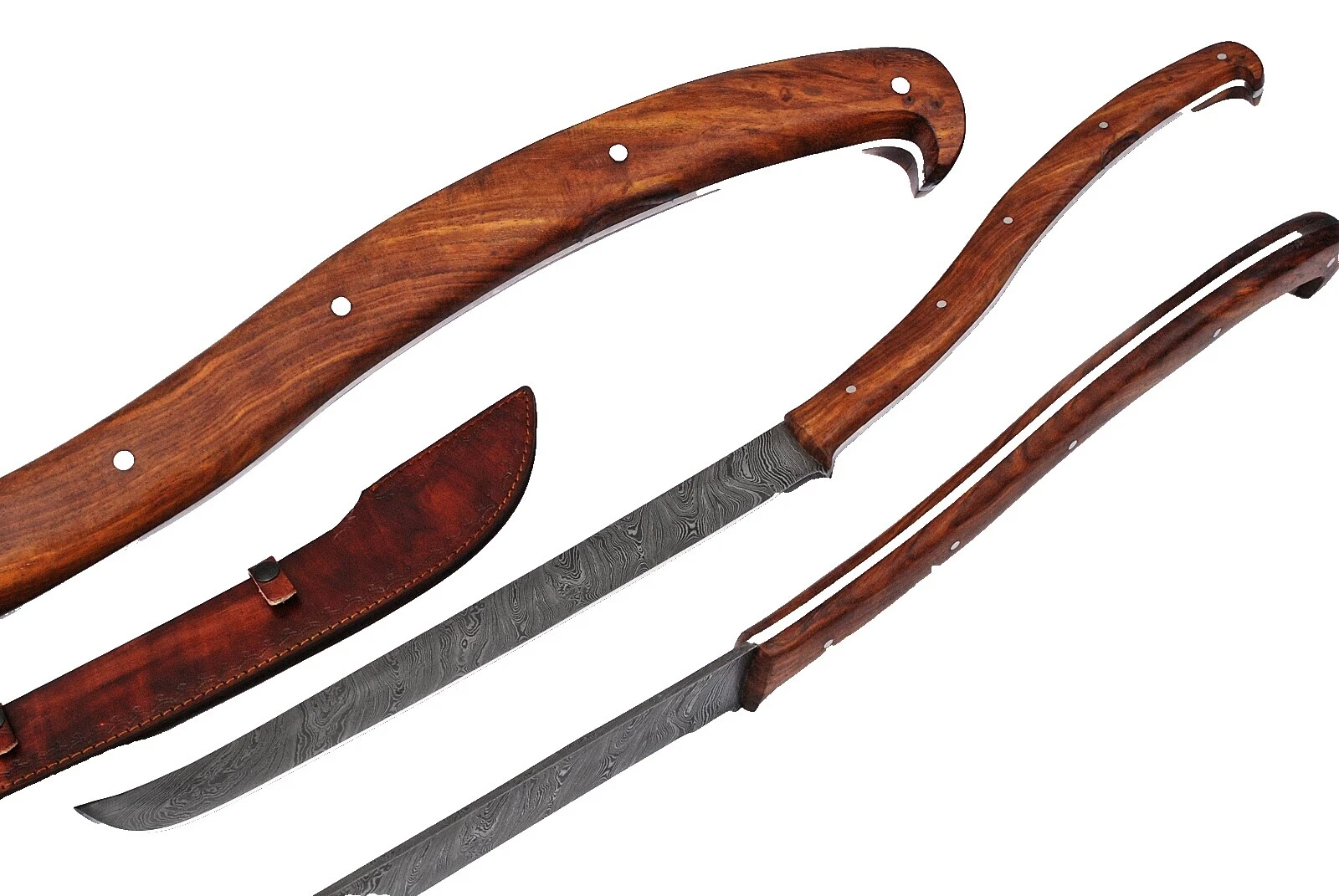 Tanto Wood Handle Full Collectible Modern Fixed Blade Knives