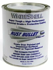 Quart - Rust Bullet WhiteShell Rust Protection Paint Rust Rust Inhibitor 1 Quart