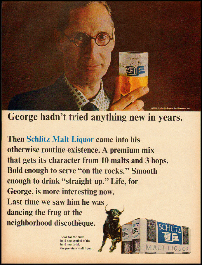 1966 vintage ad for Schlitz Malt Liquor 051112 eBay