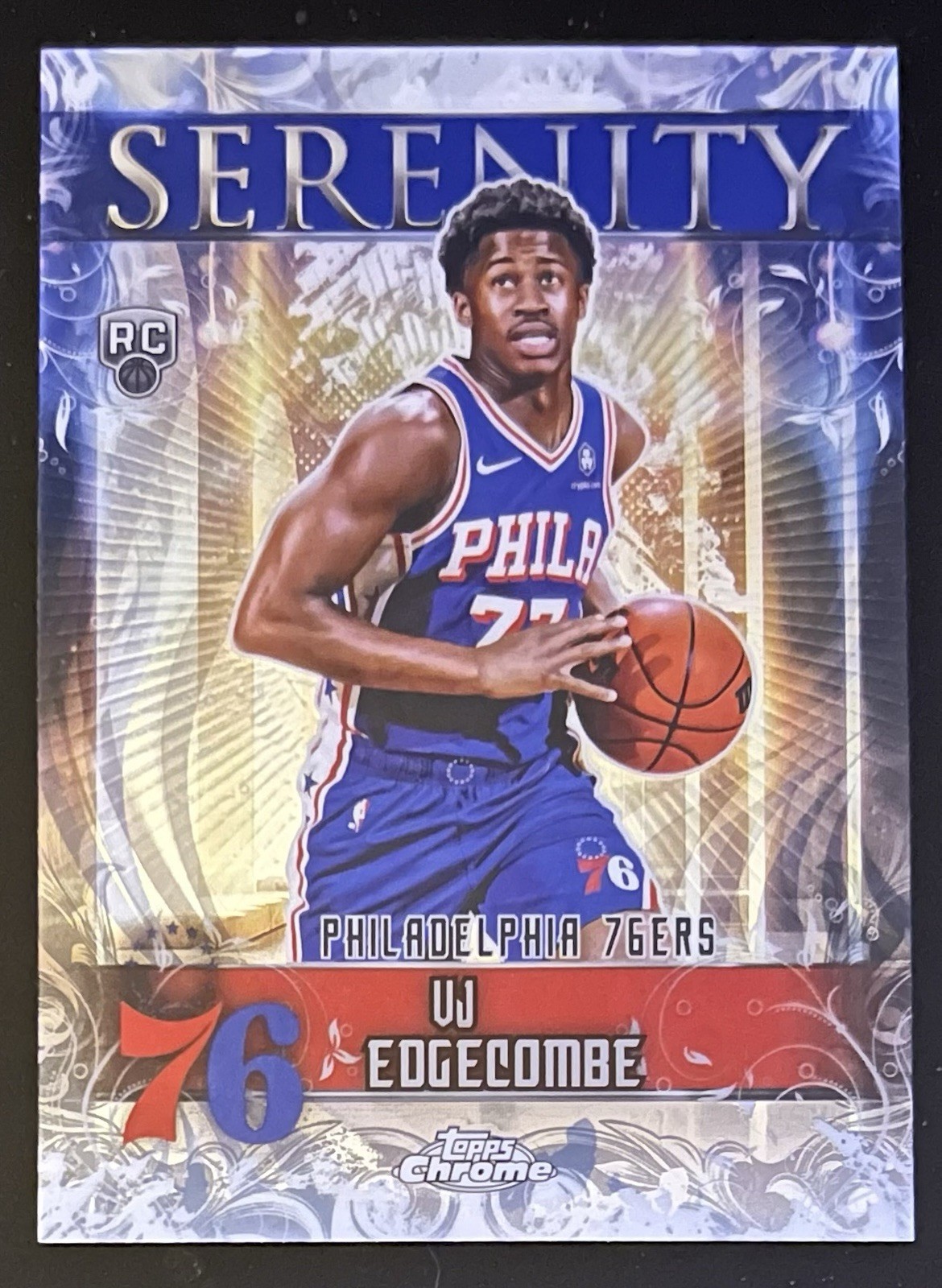 2025-26 Topps Chrome Basketball VJ Edgecombe #SY-13 Serenity RC Rookie (N1)