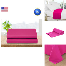 Elegant Comfort 2-Pack Luxury Flat Sheet Premium Hotel Quality Wrinkle And Fade