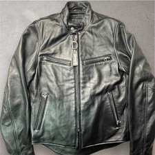 buona giacca di pelle Schott Cafe Racer con imbottitura