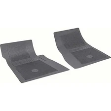 OER FP72001 Fits Chevy 2 Piece Black Front Bow Tie Floor Mat Set