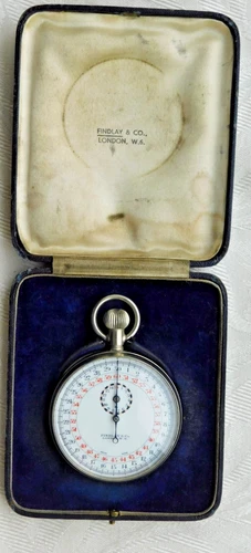 WW2 WORLD WAR TWO ? MILITARY ENGINEERING DEPARTMENT FINDLAY CO BOXED STOPWATCH
