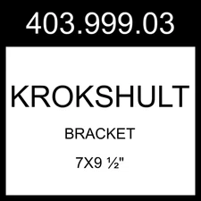 IKEA KROKSHULT Bracket Anthracite  7x9 ½" 403.999.03