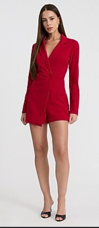 New Express Double Breasted Long Sleeve Blazer Romper women's size XL...