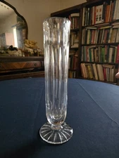 10.25-Inch Footed Glass Bud Vase