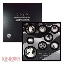 2019-s Limited Edition Silver 8-coin Proof Set Box And Coa
