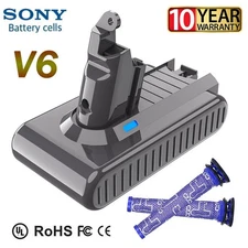 21.6V 9500mAh V6 Battery For Dyson V6 DC58 DC59 SV03 SV04 SV05 DC61 Animal NEW