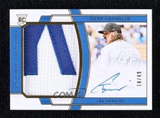 2020 Panini National Treasures Gold 14/49 Tony Gonsolin #185 Auto 0g0w
