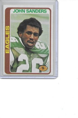 1978 Topps John Sanders Rookie Philadelphia Eagles Football Card #428