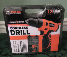 Bulldog Lithium Power 12 Volt Cordless Drill Portable & Rechargeable w/ Case NEW
