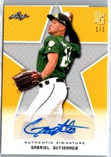 2020 Leaf National Showcase Yellow Gabriel Gutierrez #BA-GG2 Auto 1/1