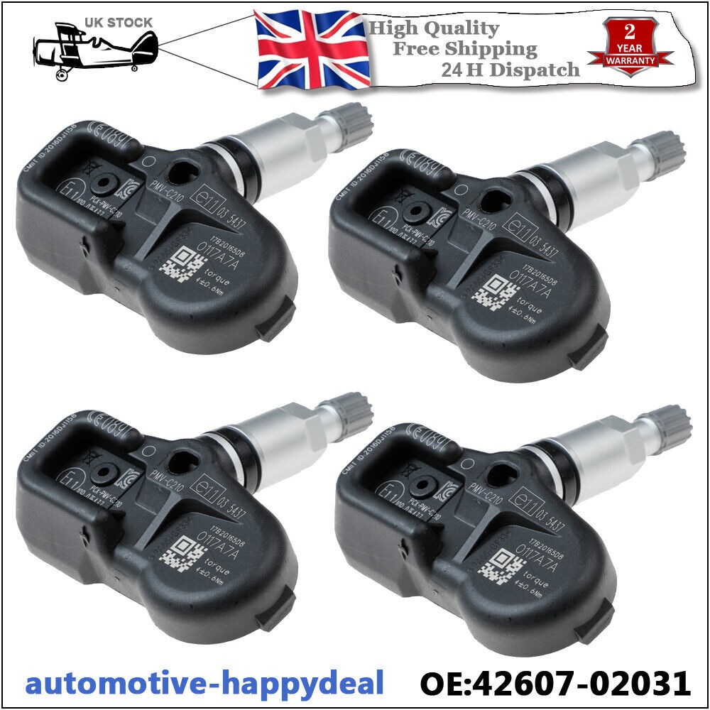 4X FOR LEXUS IS300H TPMS TYRE PRESSURE MONITOR SENSOR IS300H AVE30