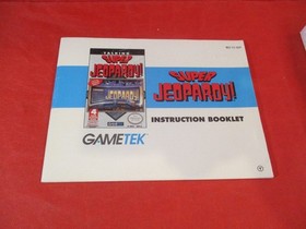 Talking Super Jeopardy (Nintendo NES) COMPLETE w/ Box manual game WORKS! #P