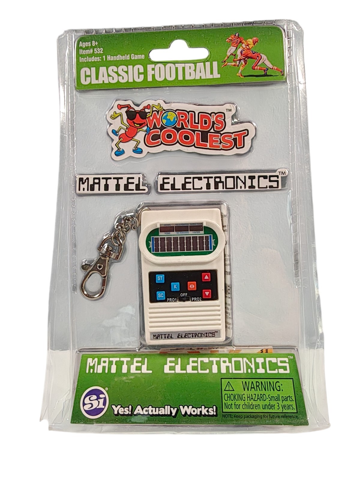 Worlds Smallest Toys Electronic Classic Football Game - Mattel Electronics