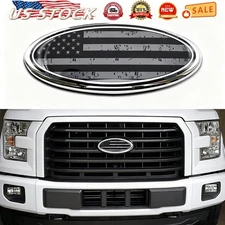 9 inch Fits Ford F150 2004-2014 FRONT GRILLE Emblem TAILGATE US Flag Oval Badge