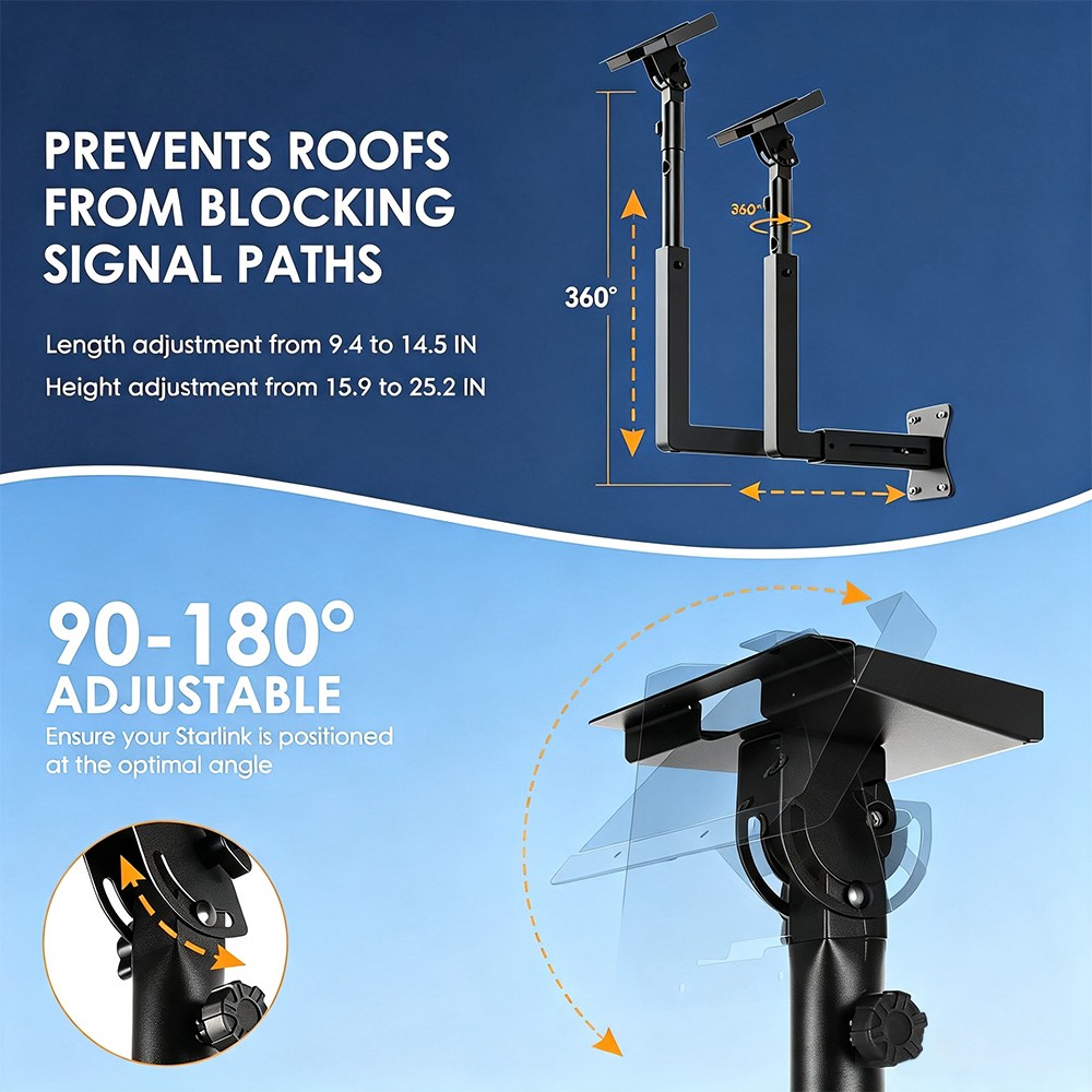 Starlink Mount for Starlink Standard 4/ 4X /Gen 3 Adjustable Wall Mount Gen 3/V3 — image 4