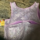 Cat & Jack Girls' Gymnastics Purple Metallic Wicking Pull-On Leotard  XL 14/16 — photo 3