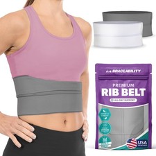 Broken Rib Brace Female Gray Protector Compression Wrap Chest Support Belt