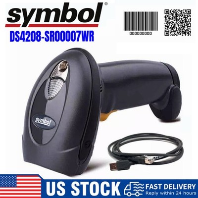 Symbol DS4208-SR00007WR 1D 2D Laser Imager Barcode Scanner Reader w/USB US STOCK