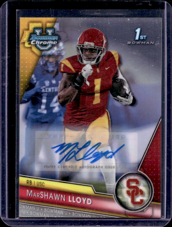 2023 Bowman University Chrome MarShawn Lloyd Prospect Auto #107 Trojans