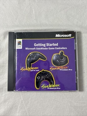 Original Vintage MICROSOFT SideWinder Game Controllers Software Ver 3.0