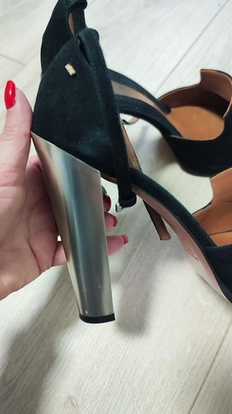 Women SPORTMAX Heels Black Suede 40