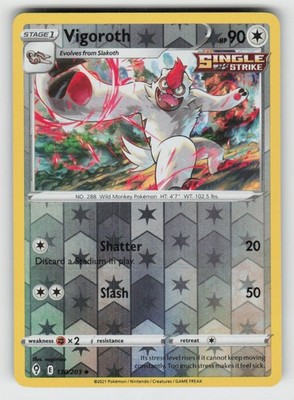 Reverse Holo Vigoroth 130/203 Uncommon Evolving Skies Near Mint