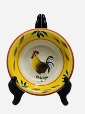 Philippe Richard Country View Rooster Soup Bowls 7” Lot Set Of 7 Handcrafted