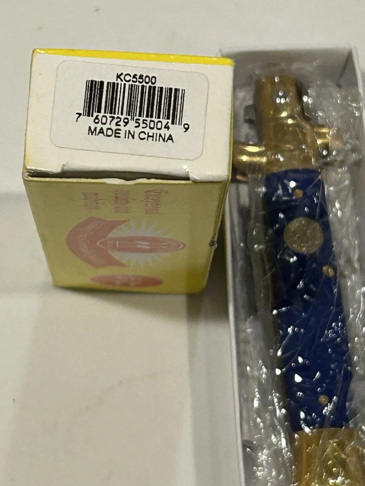 Cuchillo de bolsillo azul hoja de bloqueo plegable manual premium Kissing Crane Stiletto certificado de autenticidad Foto 4 de 4