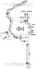 Hochdruck-/Niederdruckleitung Klimaanlage TRISCAN 9010 28111 für PEUGEOT EXPERT