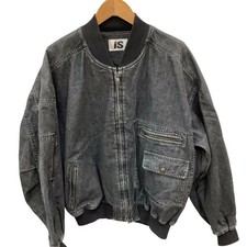 I.S. Issey Miyake Denim Jacket Size 9 Rg31629 Black