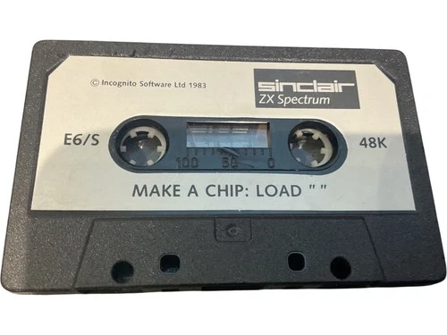 SINCLAIR ZX Spectrum Cassette Only Tape Make A Chip Load 48K E6/S Vintage Retro