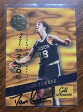 1994-95 Signature Rookies Gold Standard HOF Dave Cowens Auto /2500 Boston #HOF5