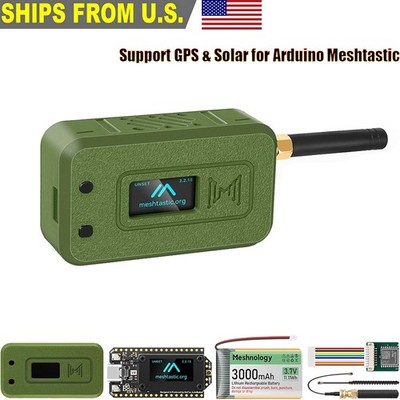Meshtastic LoRa ESP32 V4 SX1262 Wifi GPS Board+GNSS Module+Antenna+ Battery+Case
