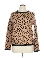 H By Halston Women Brown Pullover Sweater XL