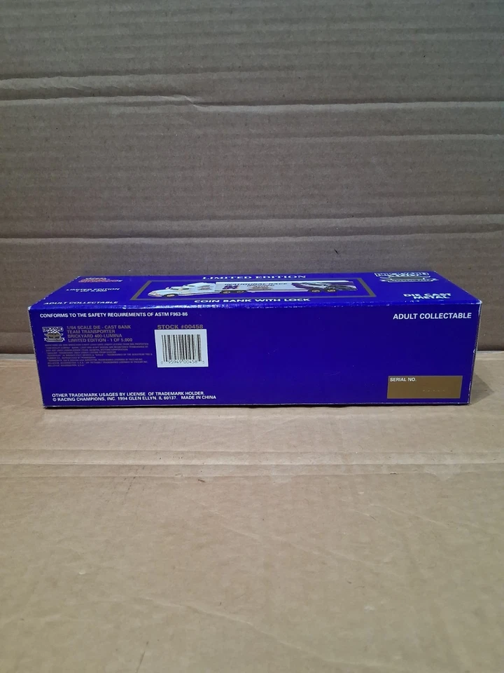 Vintage Racing Champions Brickyard 400 Semi Truck Trailer - Image 4 of 4