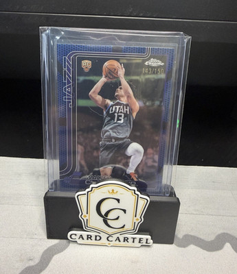 Topps 2026 Topps Chrome Walter Clayton Jr. RC Rookie  Blue /150 #168 Utah Jazz