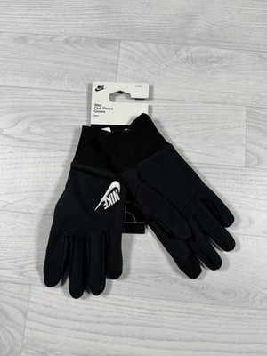 Nike Clubs fleece gloves Handschuhe schwarz weiß Größe m neu mit Etikett