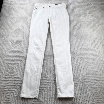AG Adriano Goldschmied The Prima Cigarette Leg White Women Jeans Size 25R Street