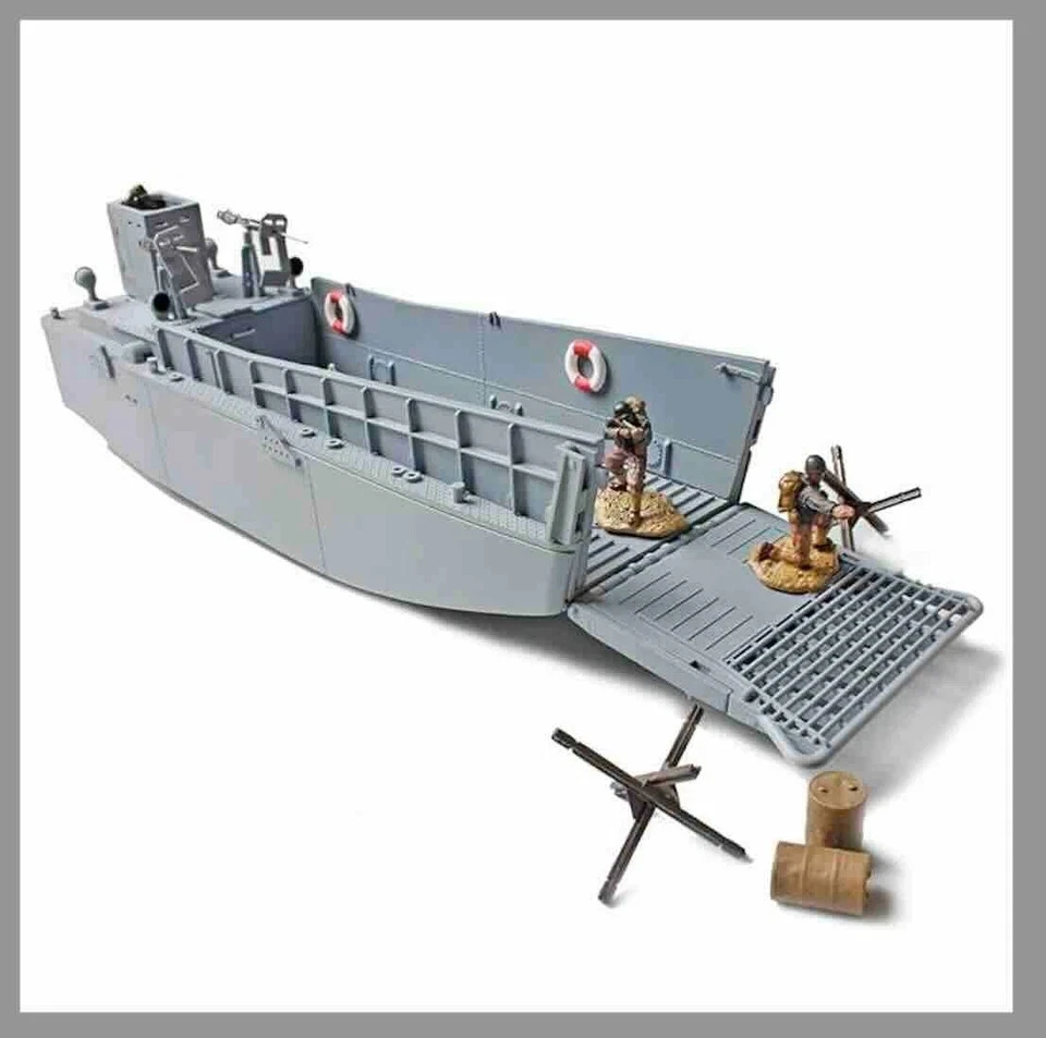 Landing Craft 1:72 Diecast Modelo Unimax FOV UM-85085 Día D LCM (3) y Figuras COMO NUEVO Foto 2 de 4