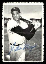 1969 Topps Deckle Edge #33 Willie Mays San Francisco Giants HOF crease