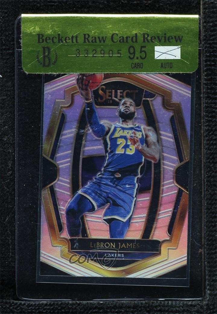 2018-19 Panini Select Premier Level Silver Prizm LeBron James #118 8mr