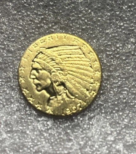 1907 Indian Head Quarter Eagle coin