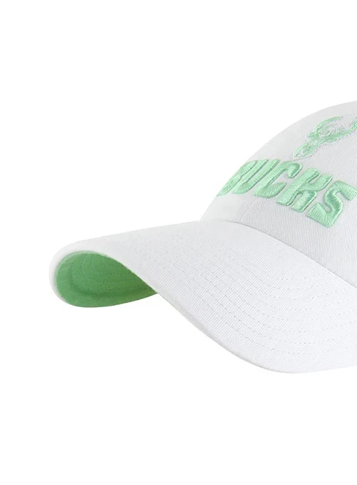 Sombrero blanco ajustable para mujer marca Milwaukee Bucks luminancia limpieza Foto 4 de 4