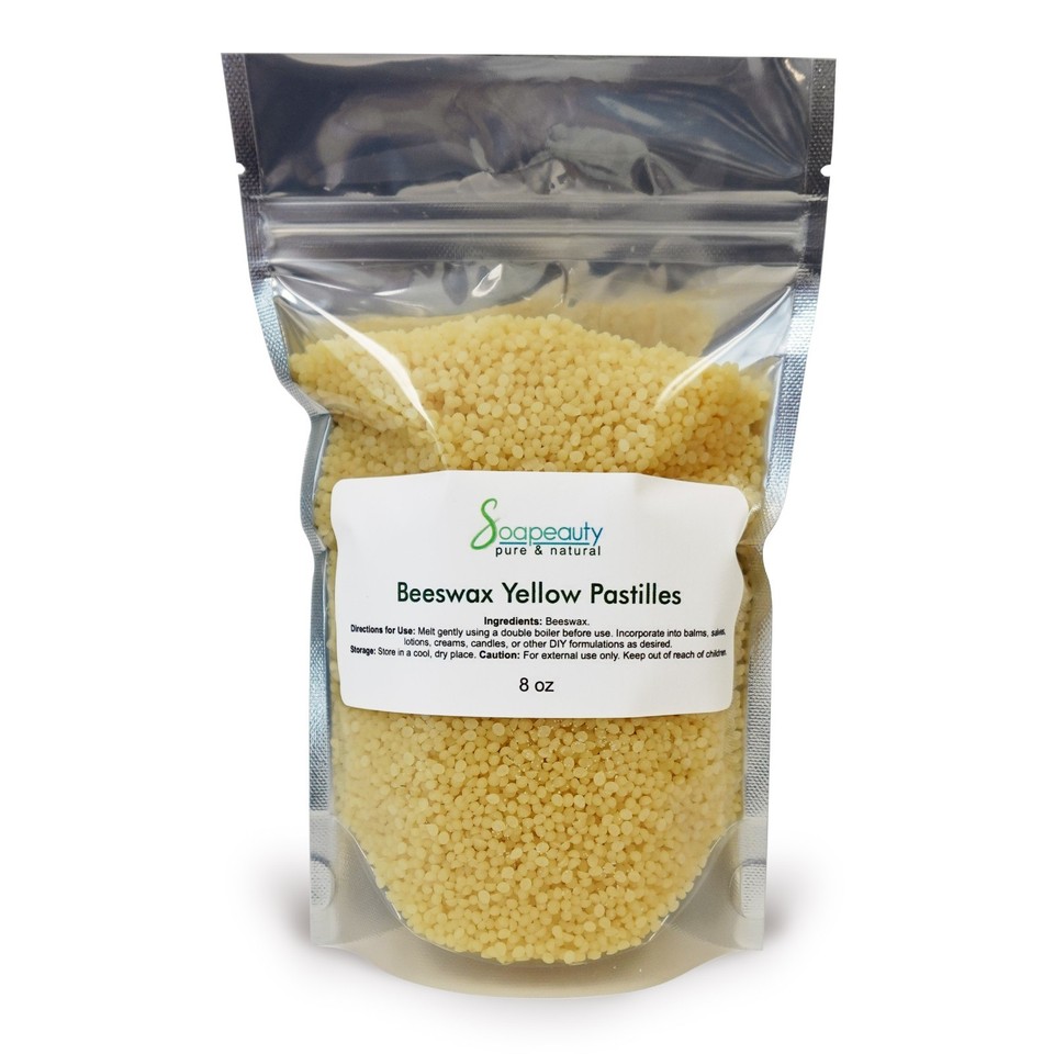 Yellow Beeswax Pastilles Beads 100% Pure & Natural for Lip Care, Body ...